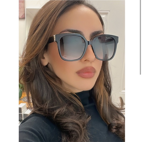 🖤✨ Saint Laurent SLM105/F Black Gold Square Sunglasses - Picture 1 of 12